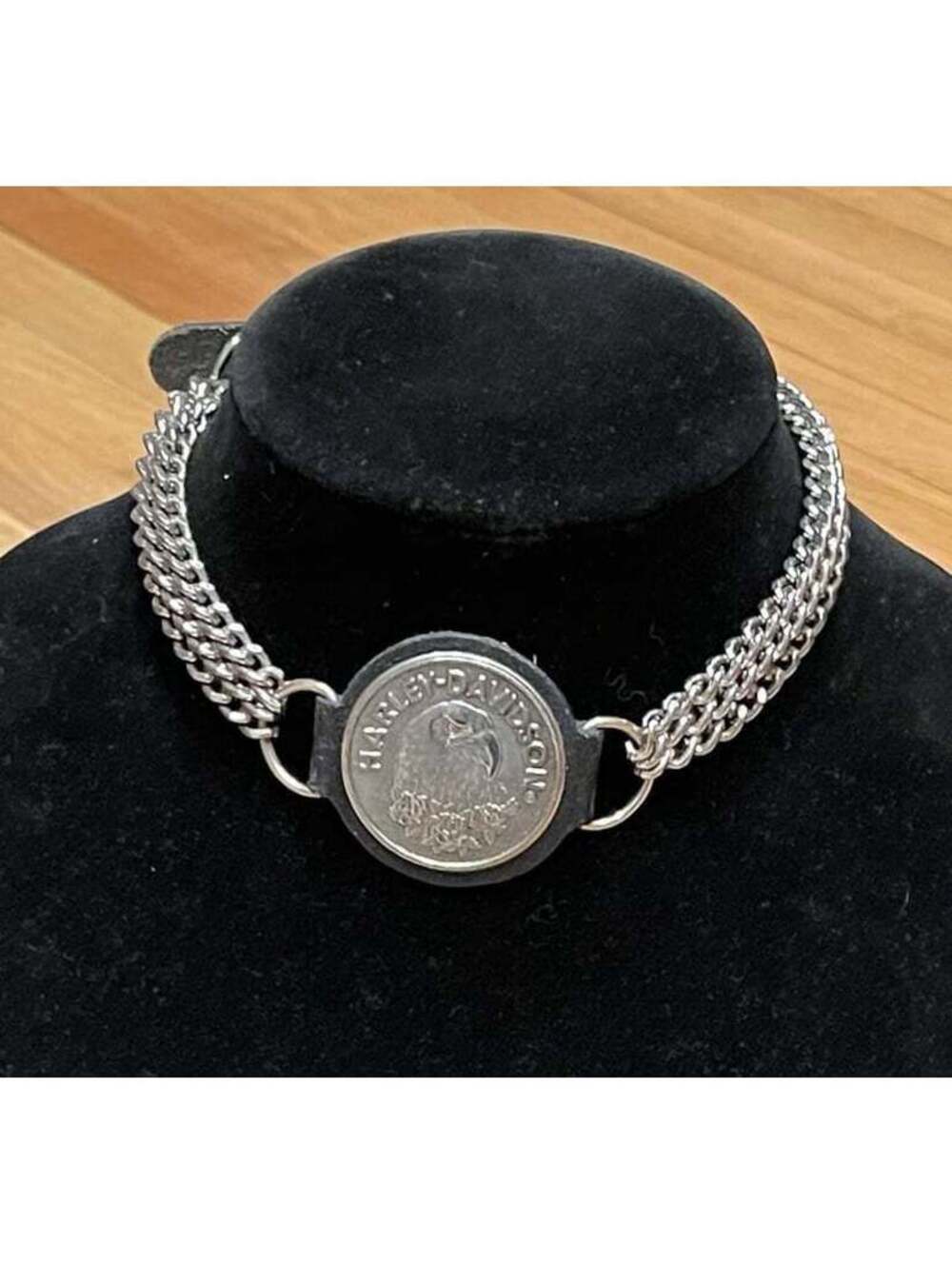 Vintage 90s Harley Davidson Boot Chain Choker USA